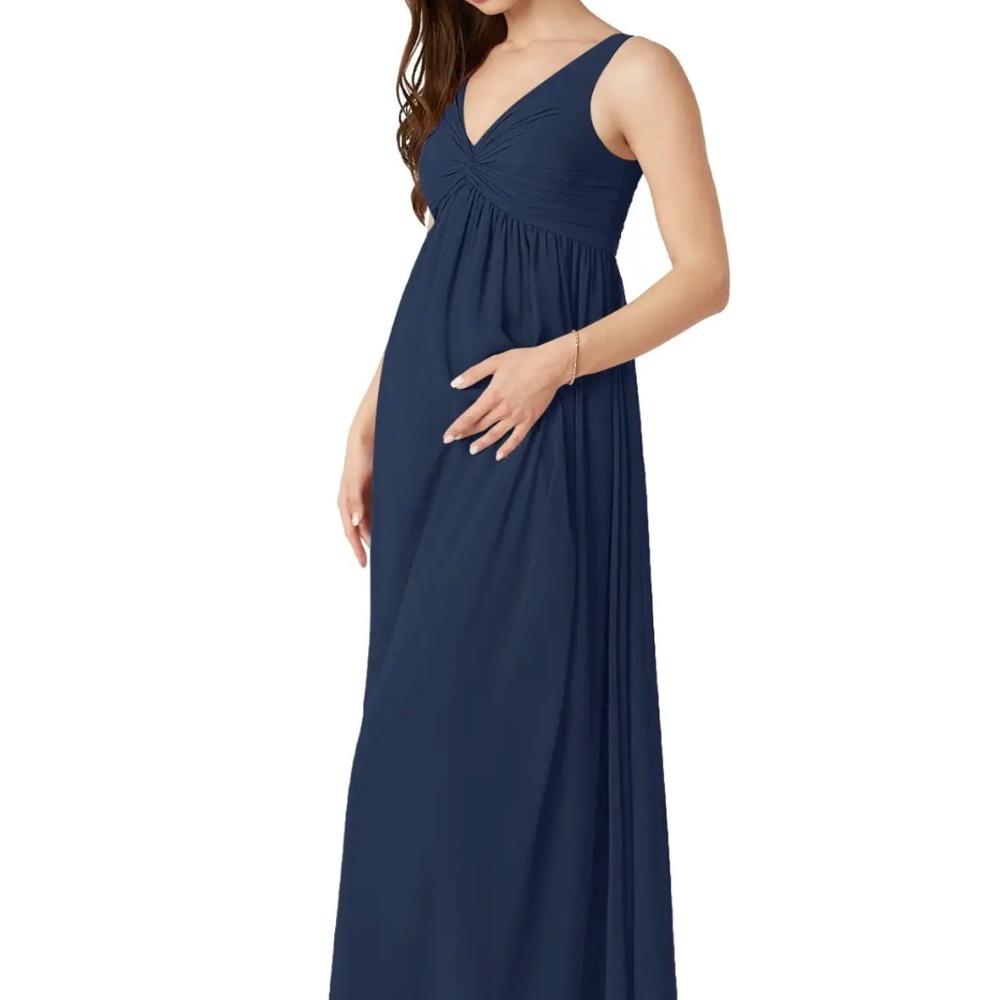 Azazie - navy maternity dress